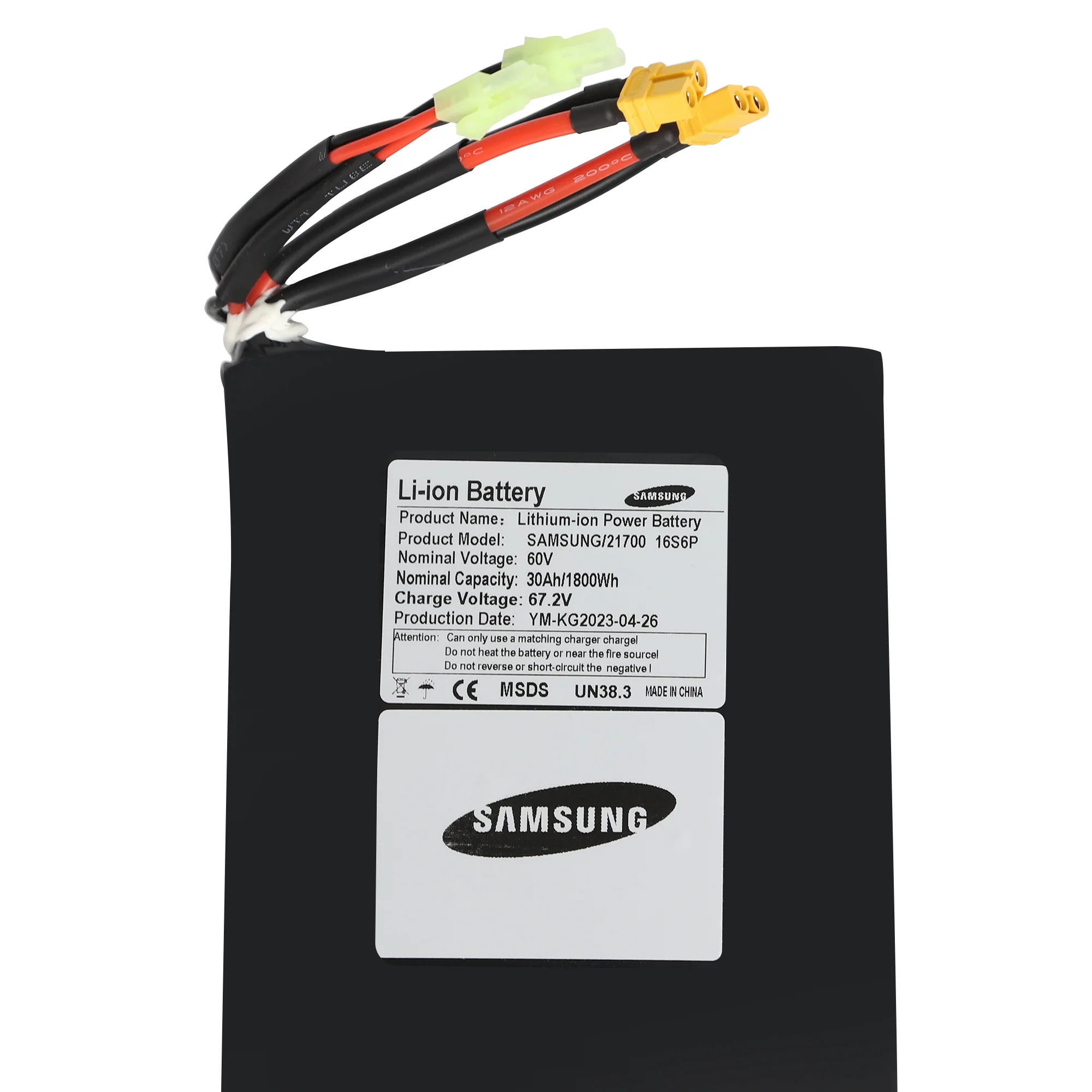 Samsung 60V 30AH / Standard 60V 27AH Battery Raptor - Image 2